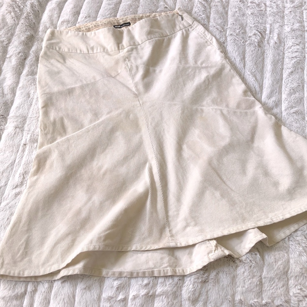 Massimo Dutti corduroy‎ fit-and-flare midi skirt